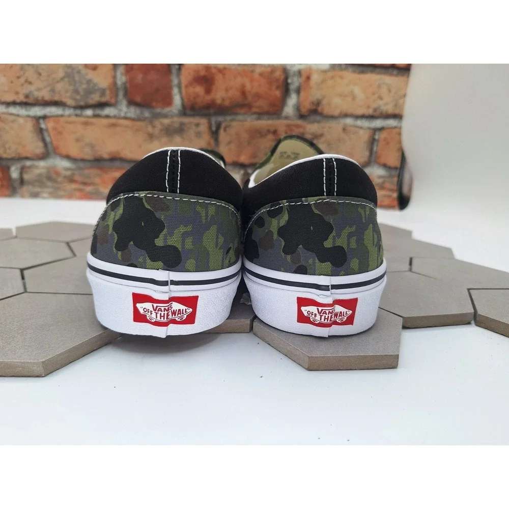 Men's Size 8 Rain Camo Green Brown VN0009Q7BGK Sneakers Skate New Rare‎